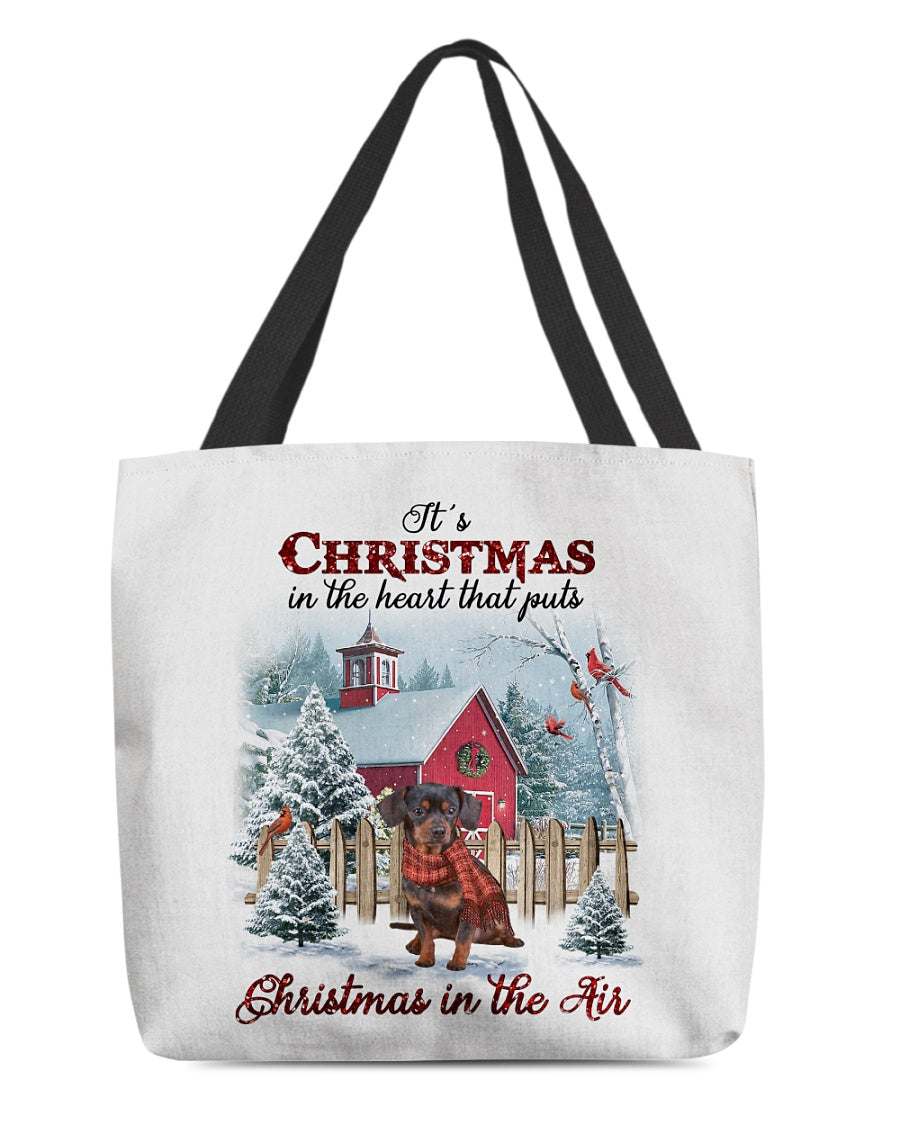 Christmas Air-Chiweenie 2-Cloth Tote Bag
