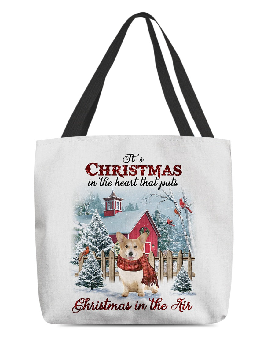 Christmas Air-Corgi-Cloth Tote Bag