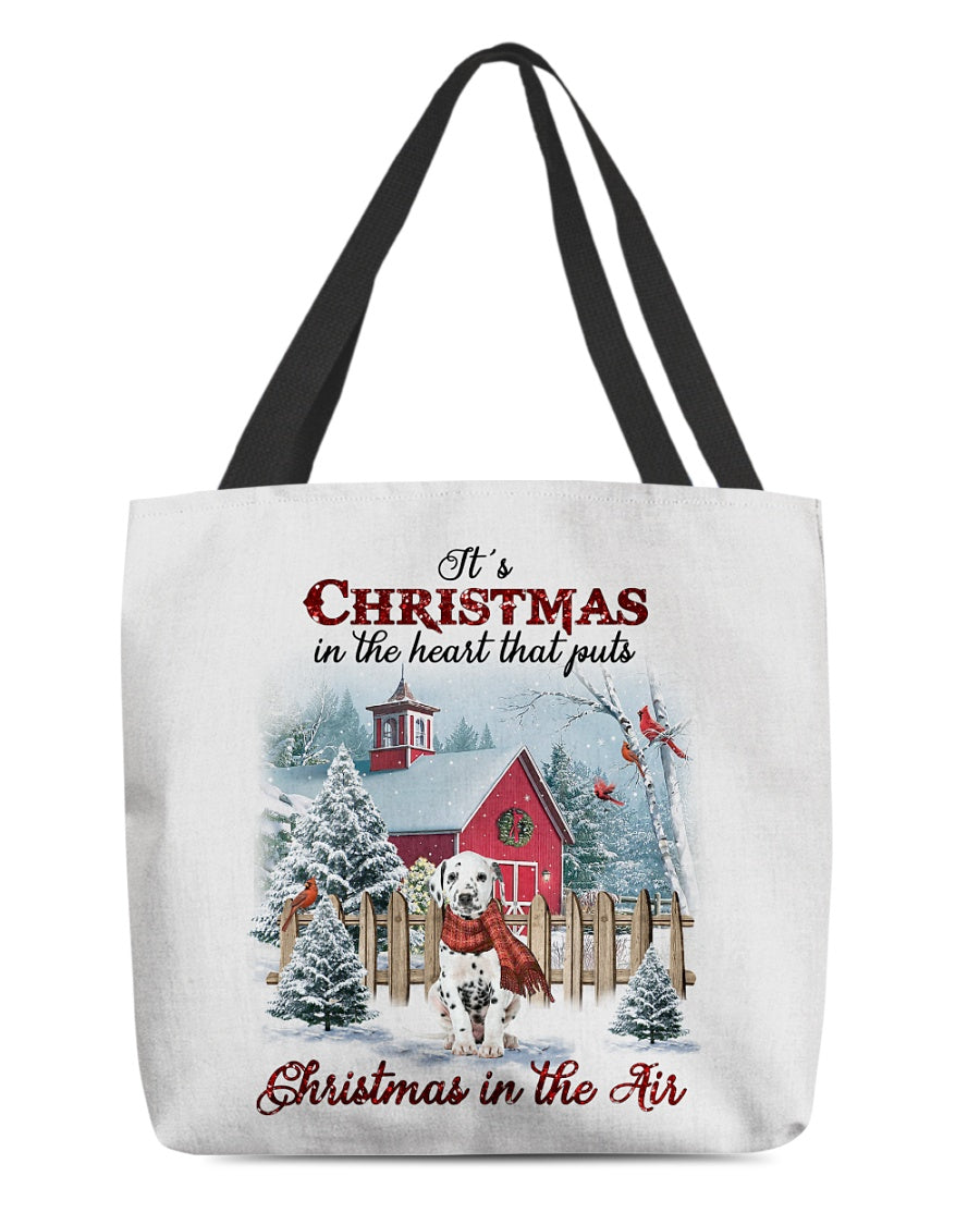 Christmas Air-Dalmatian-Cloth Tote Bag