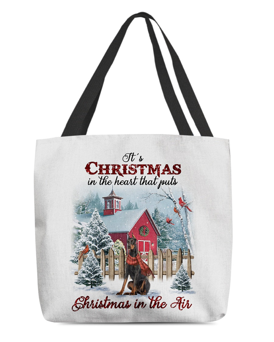 Christmas Air-Dobermann 1-Cloth Tote Bag