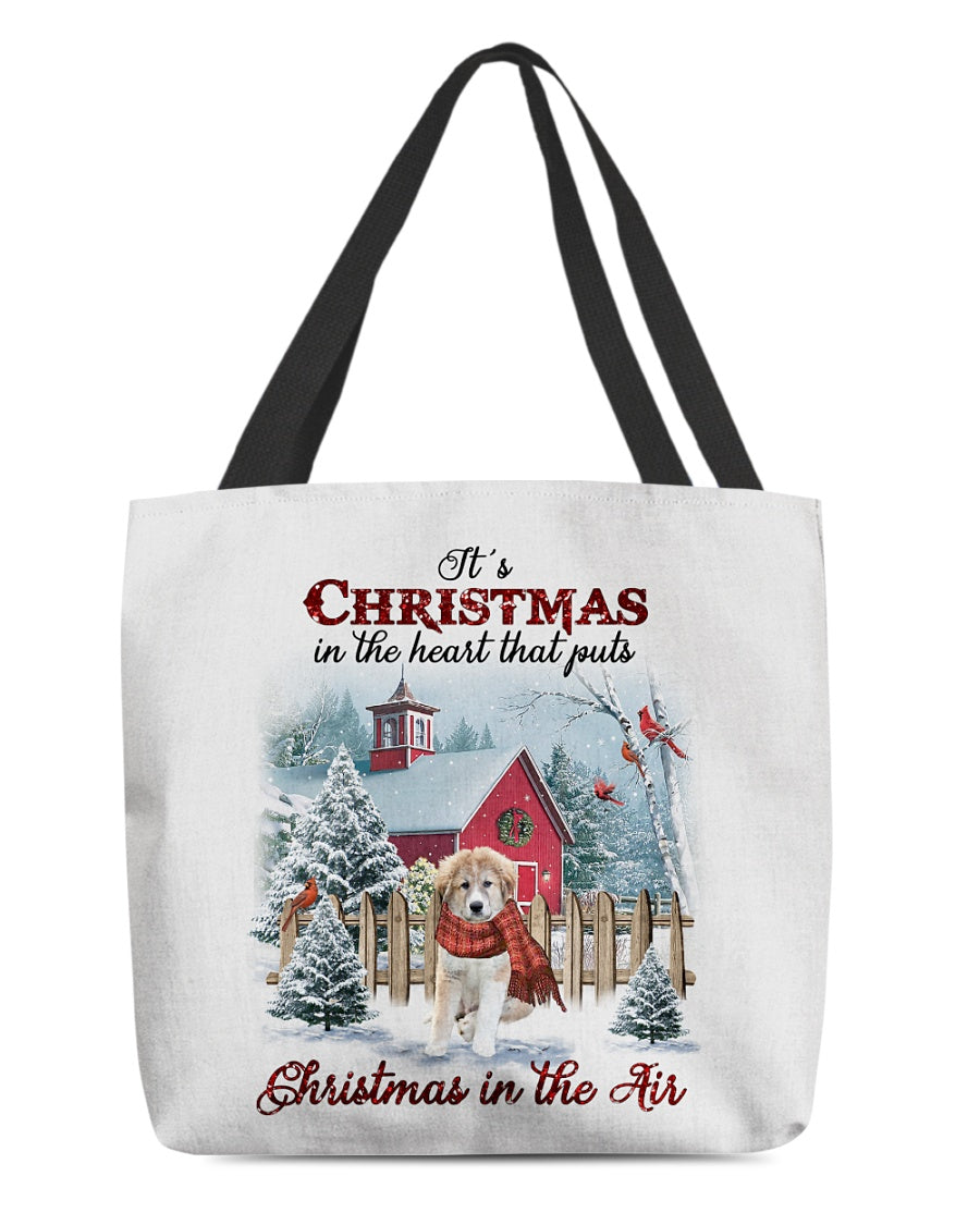 Christmas Air-Great Pyrenees 1-Cloth Tote Bag