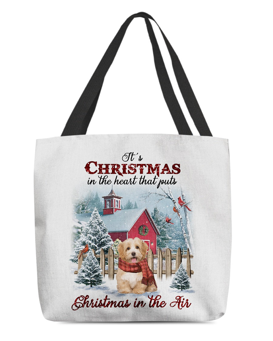 Christmas Air-Havanese 3-Cloth Tote Bag