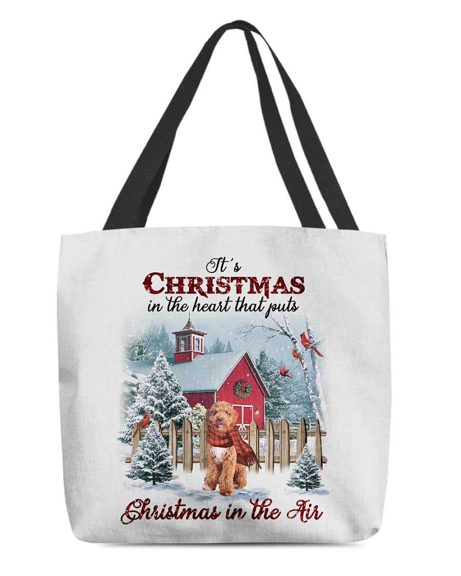 Christmas Air-Irish Doodle-Cloth Tote Bag