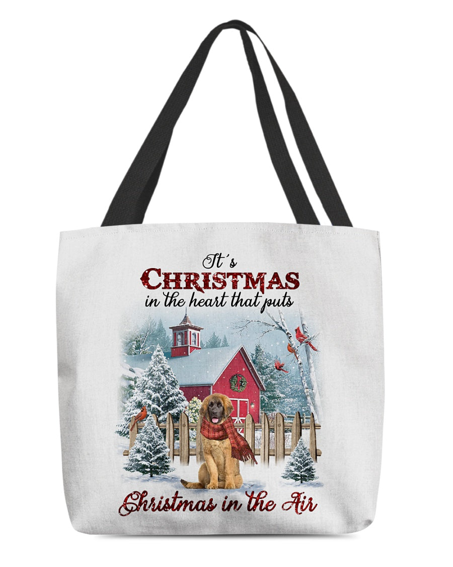 Christmas Air-Leonberger-Cloth Tote Bag