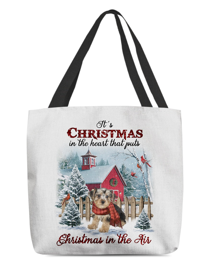 Christmas Air-Morkie 1-Cloth Tote Bag