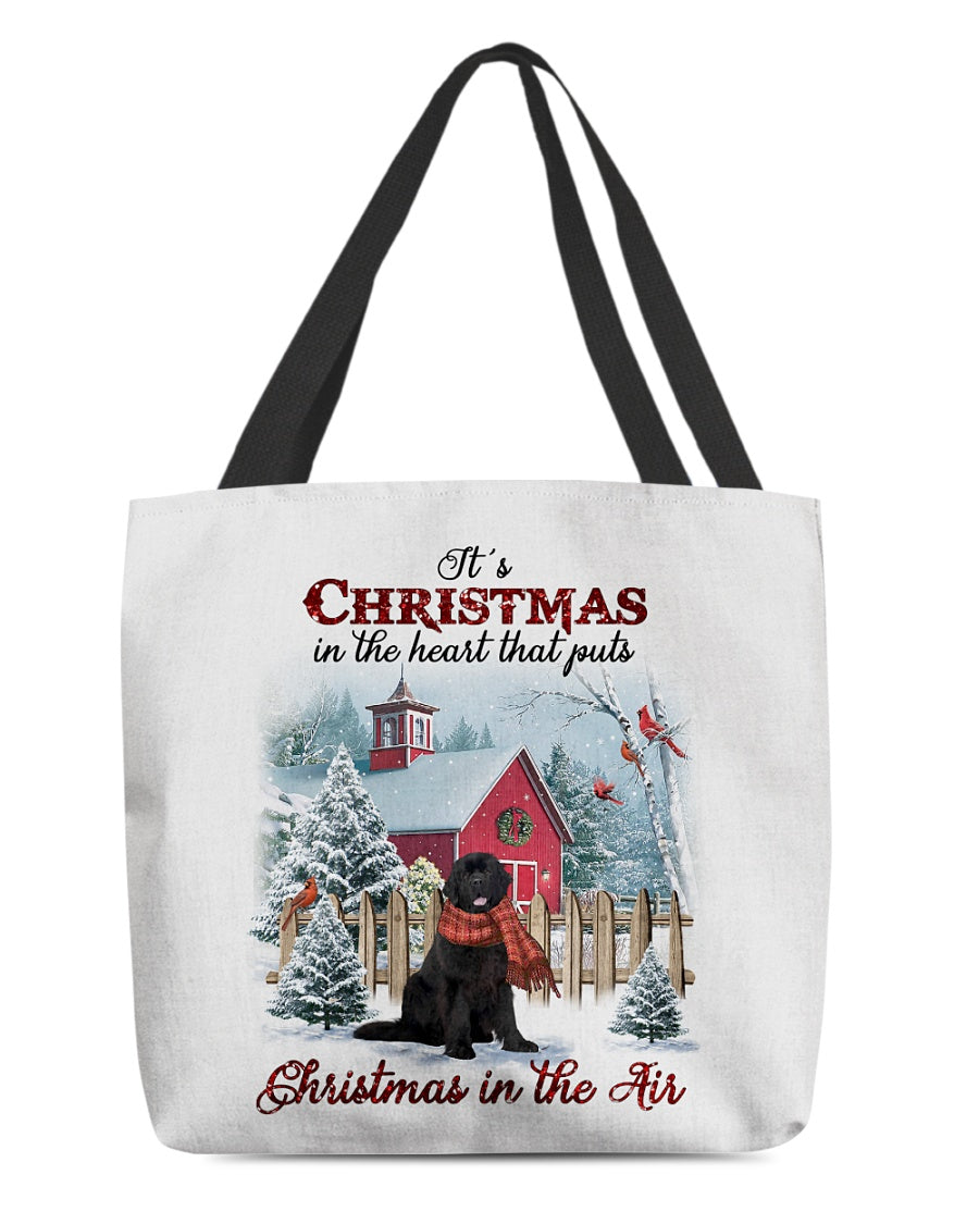 Christmas Air-Newfoundland-Cloth Tote Bag