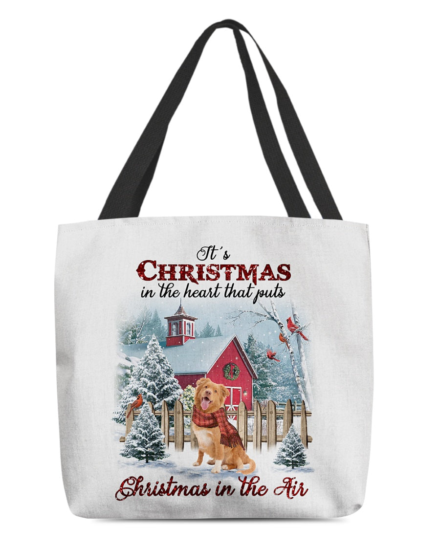 Christmas Air-Nova Scotia Duck Tolling Retriever-Cloth Tote Bag