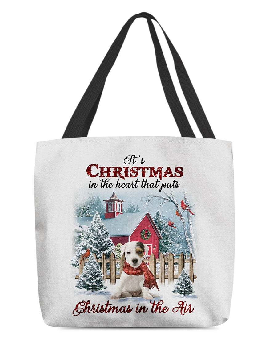 Christmas Air-Parson Russell Terrier-Cloth Tote Bag