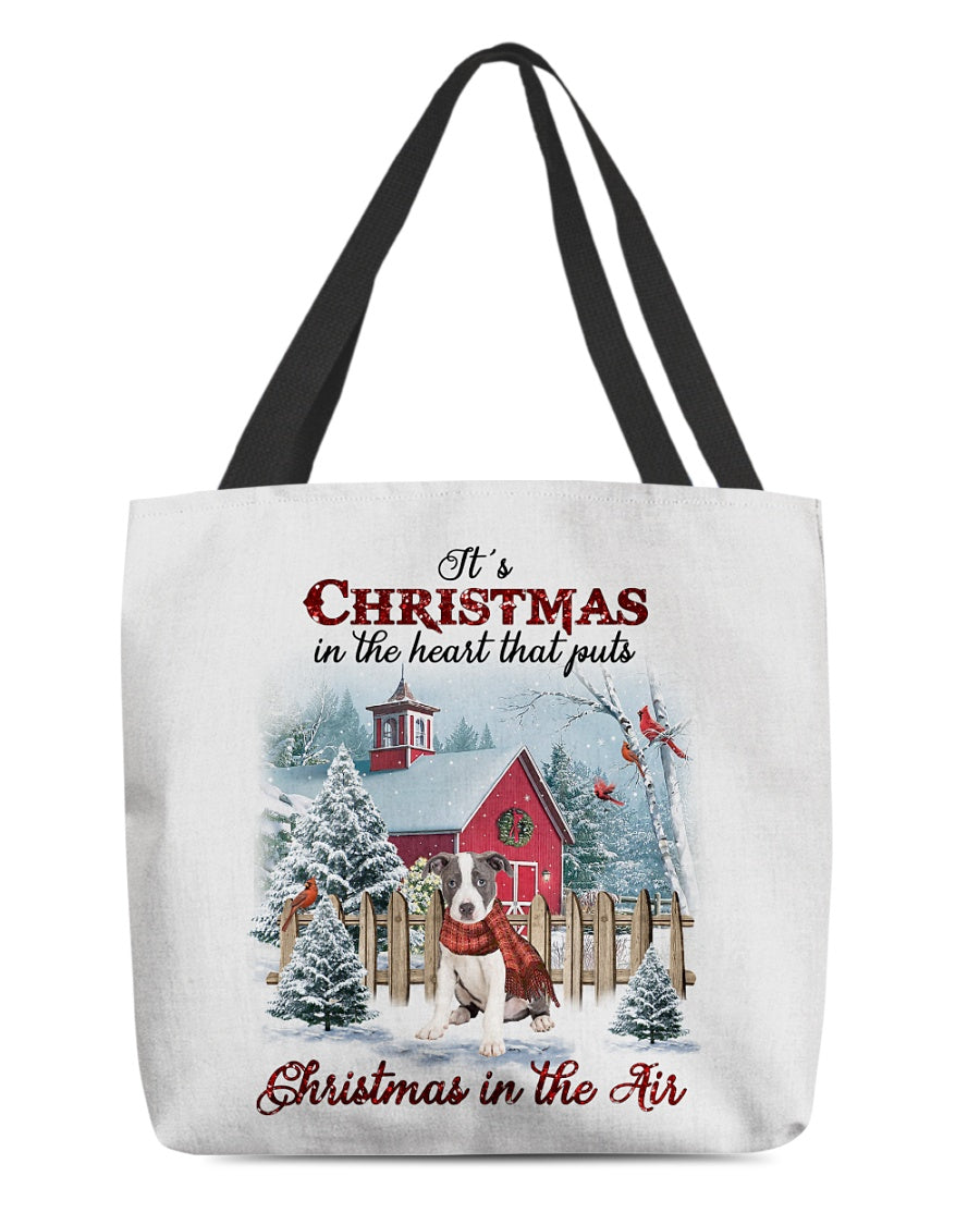 Christmas Air-Pitbull 2-Cloth Tote Bag