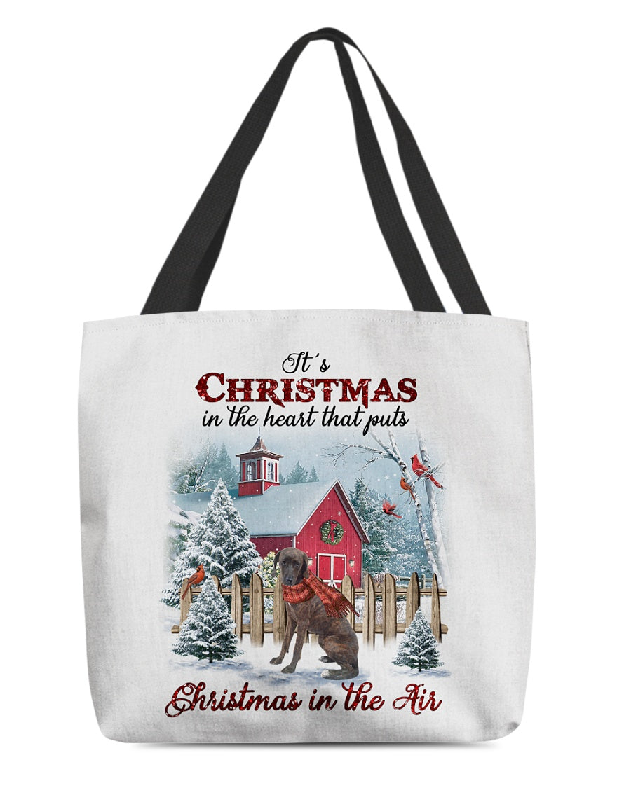 Christmas Air-Plott Hound-Cloth Tote Bag