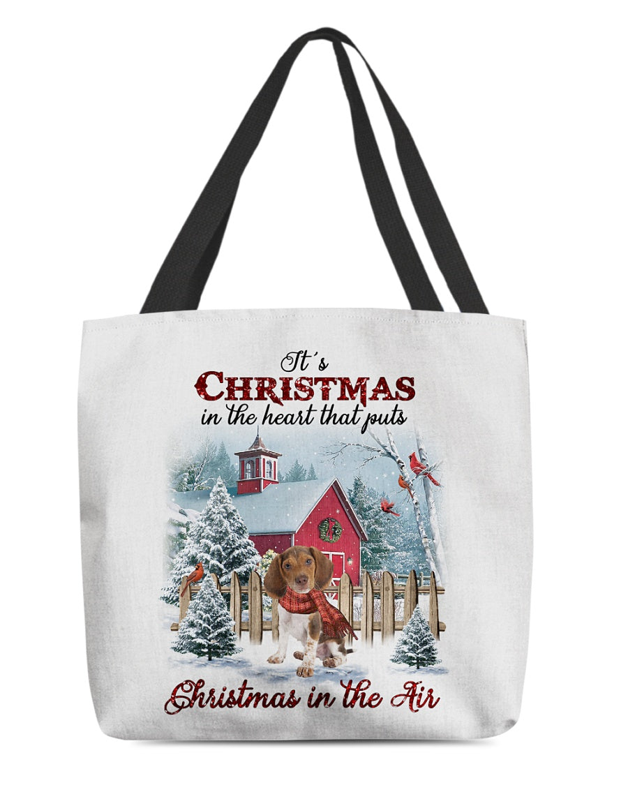 Christmas Air-Pocket Beagle-Cloth Tote Bag