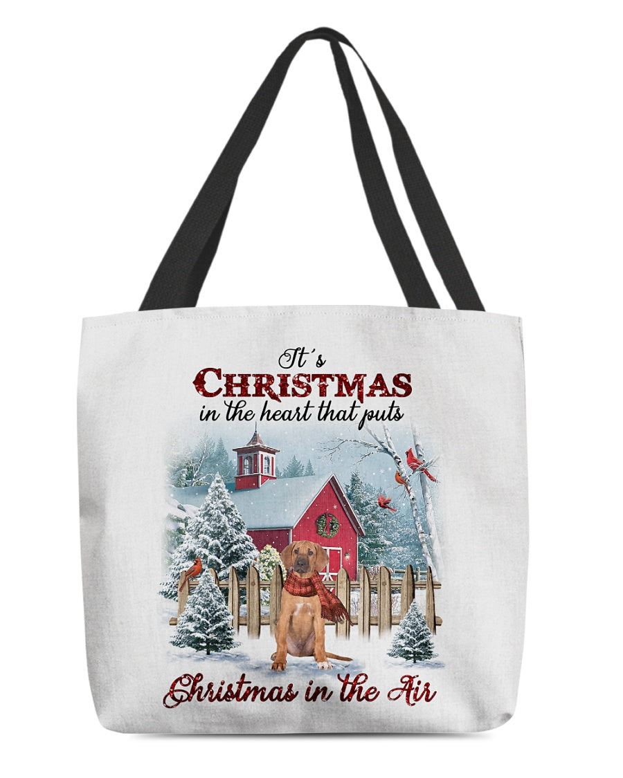 Christmas Air-Rhodesian Ridgeback-Cloth Tote Bag