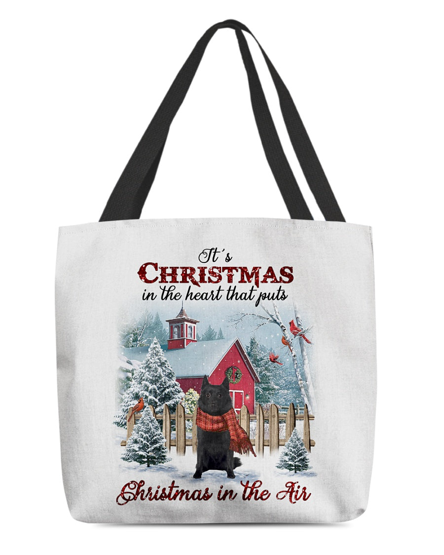 Christmas Air-Schipperke-Cloth Tote Bag