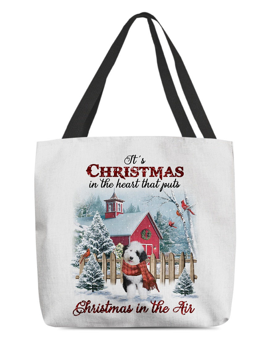 Christmas Air-Sheepadoodle-Cloth Tote Bag