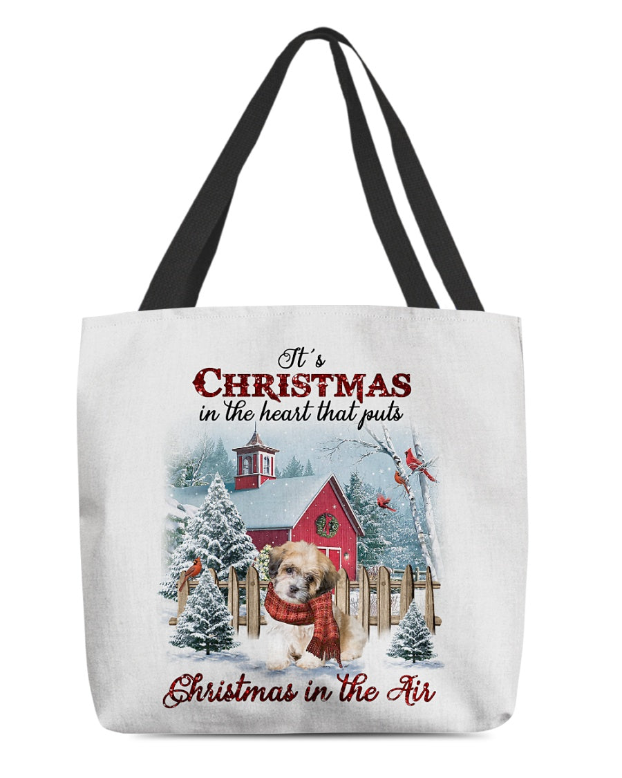 Christmas Air-Shichon-Cloth Tote Bag