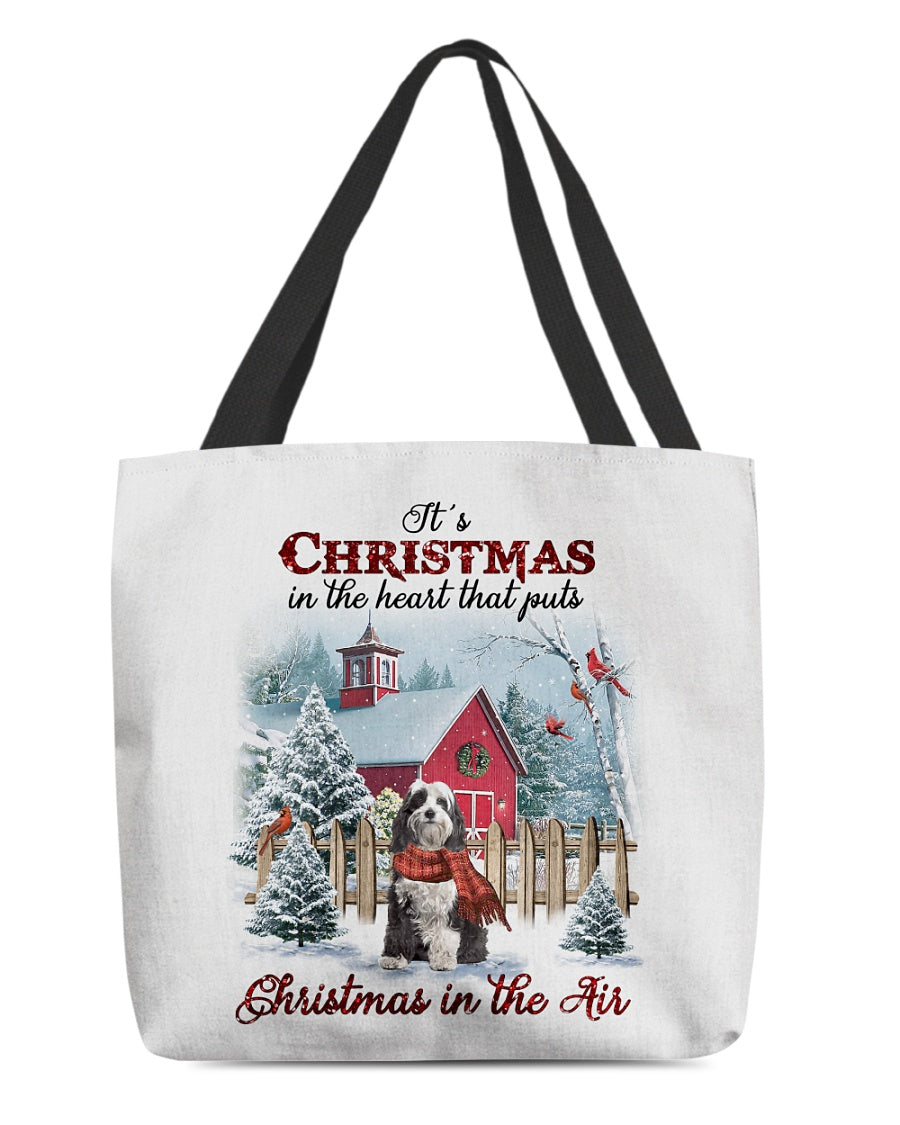 Christmas Air-Tibetan Terrier 1-Cloth Tote Bag