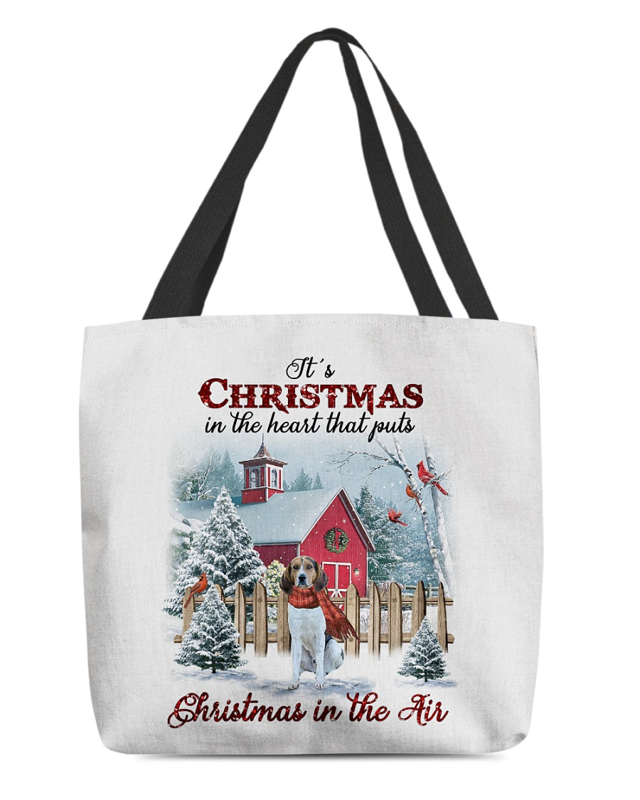 Christmas Air-Treeing Walker Coonhound-Cloth Tote Bag