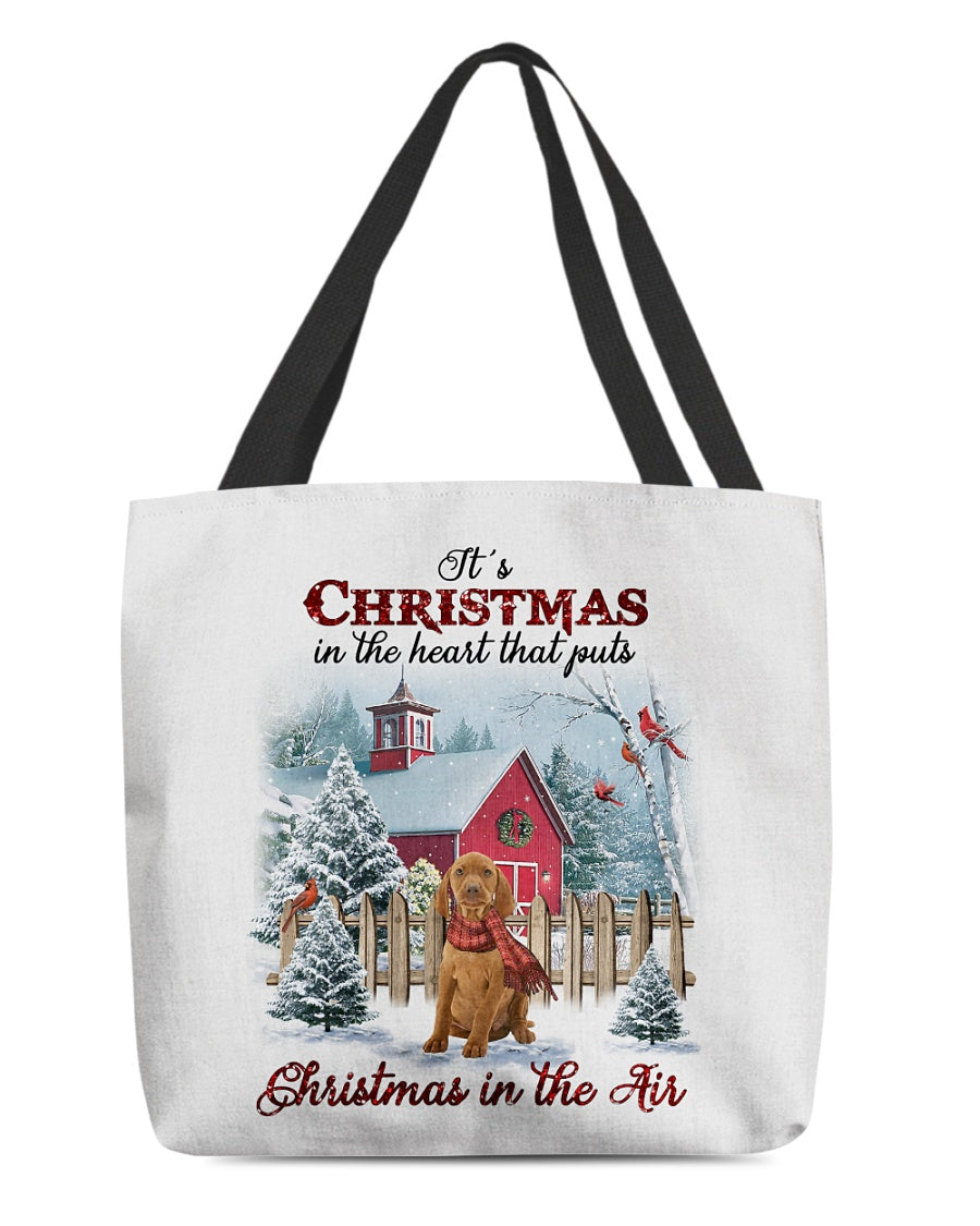 Christmas Air-Vizsla-Cloth Tote Bag