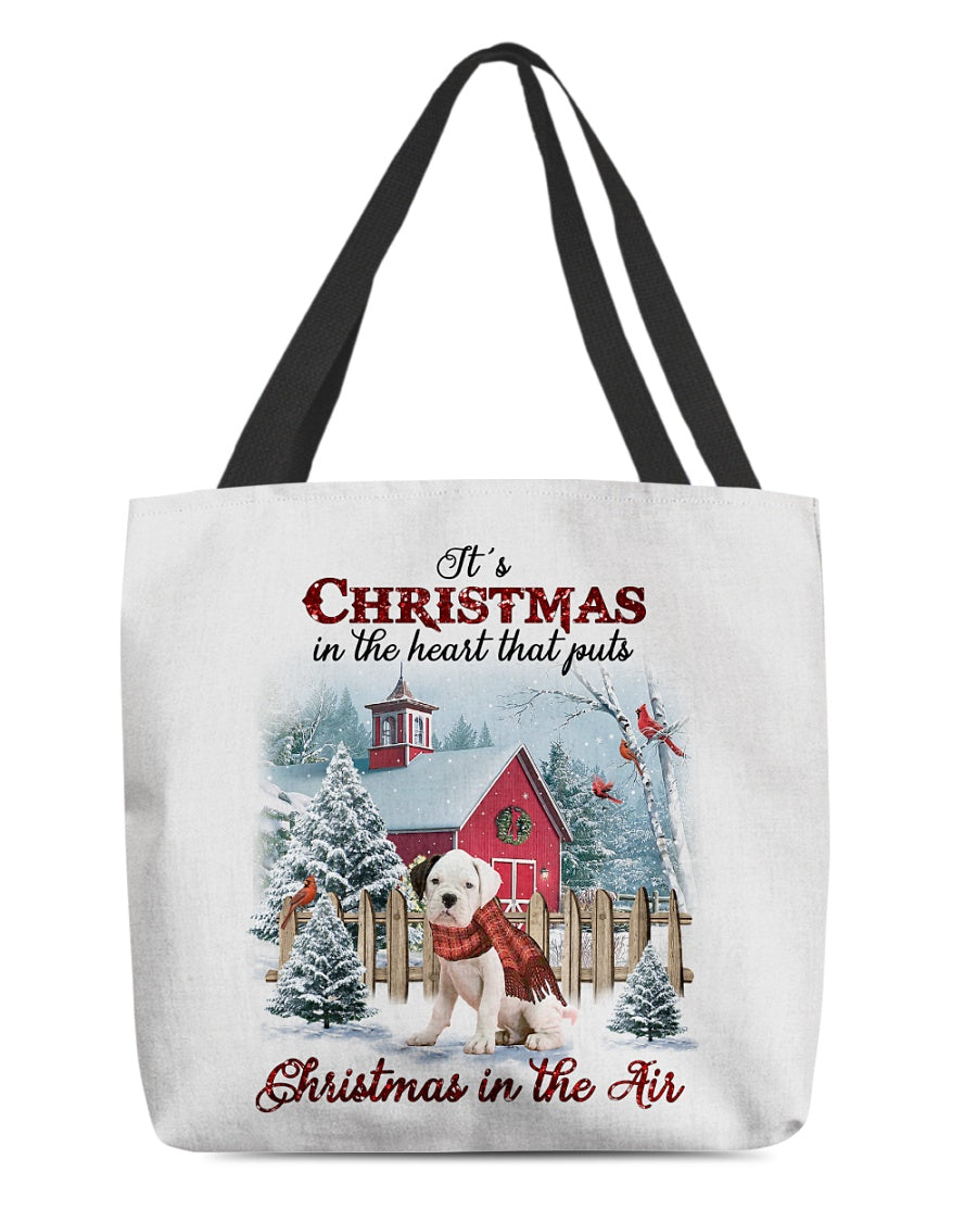 Christmas Air-WHITE Boxer-Cloth Tote Bag