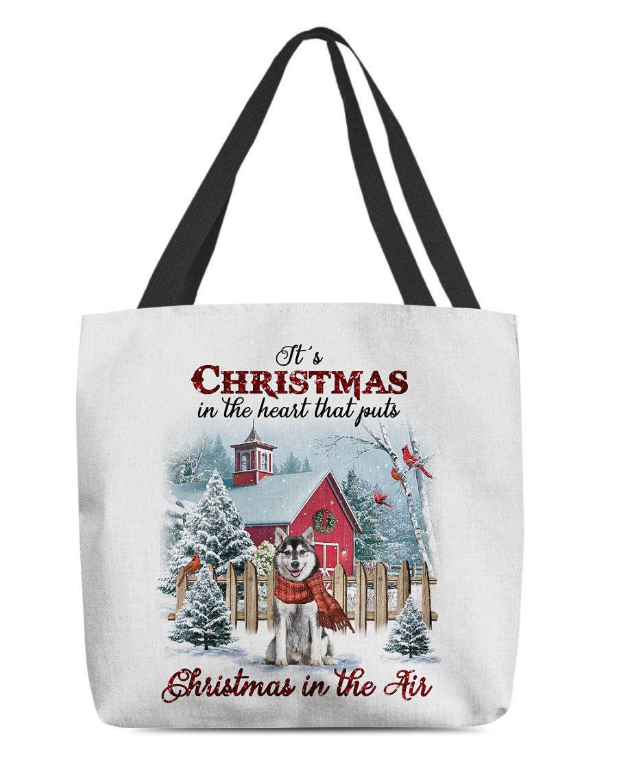 Christmas Air-husky-Cloth Tote Bag