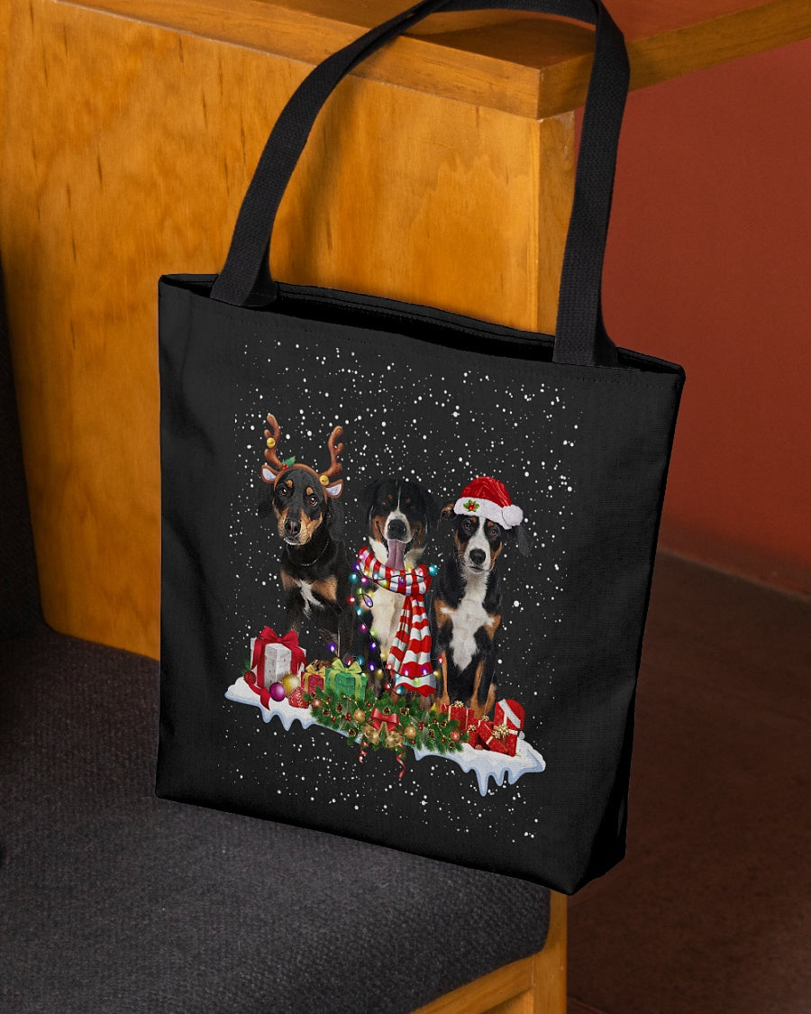 Christmas Buddies-Appenzeller Sennenhund-Cloth Tote Bag