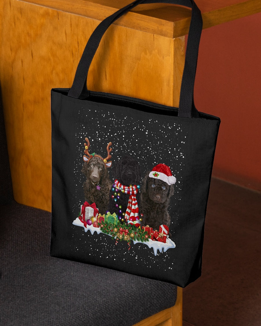 Christmas Buddies-Barbet-Cloth Tote Bag