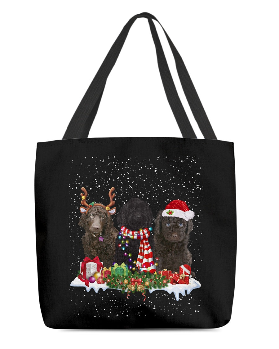 Christmas Buddies-Barbet-Cloth Tote Bag