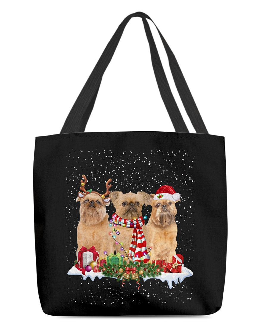 Christmas Buddies-Brussels Griffon 2-Cloth Tote Bag