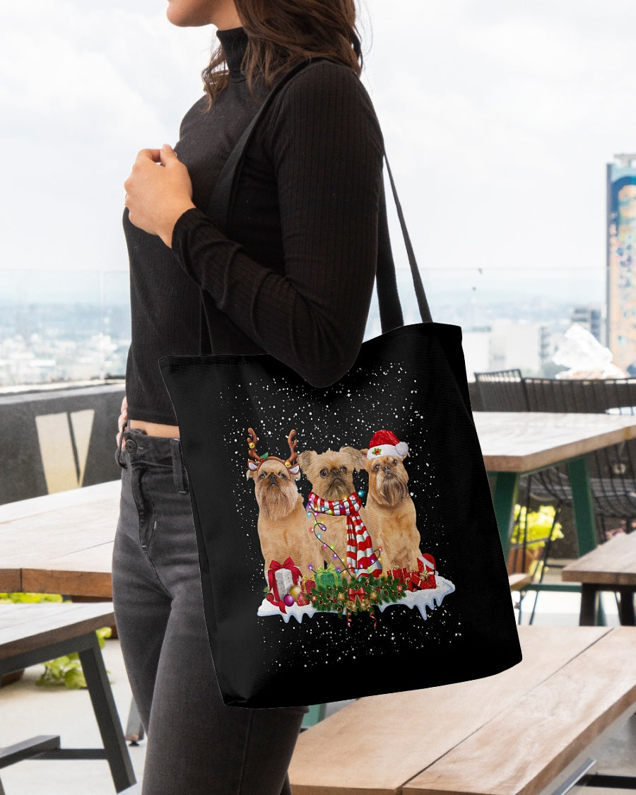 Christmas Buddies-Brussels Griffon 2-Cloth Tote Bag