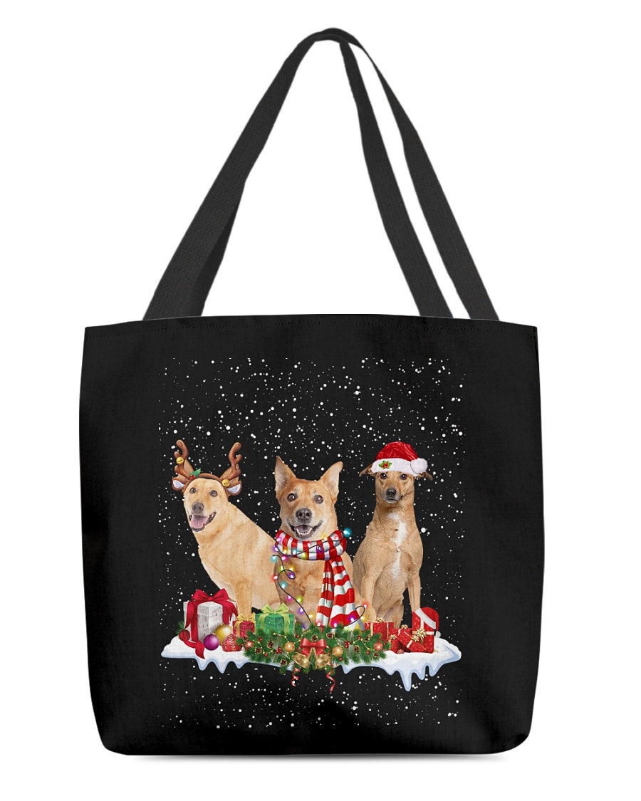 Christmas Buddies-Carolina Dingo-Cloth Tote Bag