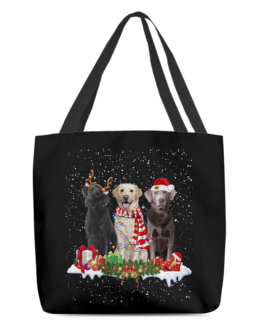Christmas Buddies-Labrador-Cloth Tote Bag