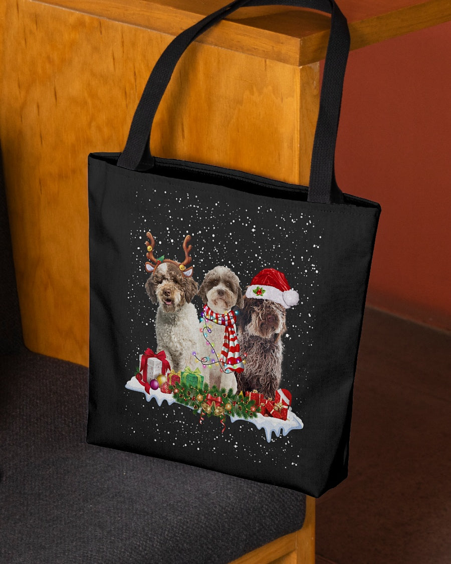 Christmas Buddies-Lagotto Romagnolo-Cloth Tote Bag