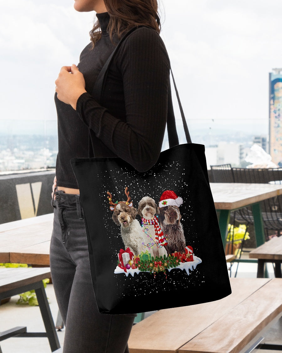 Christmas Buddies-Lagotto Romagnolo-Cloth Tote Bag