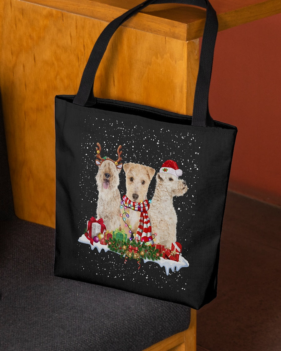 Christmas Buddies-Lakeland Terrier-Cloth Tote Bag