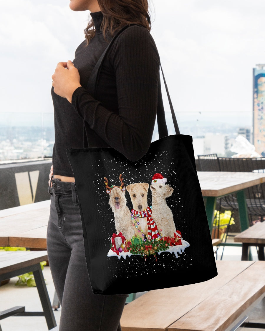 Christmas Buddies-Lakeland Terrier-Cloth Tote Bag