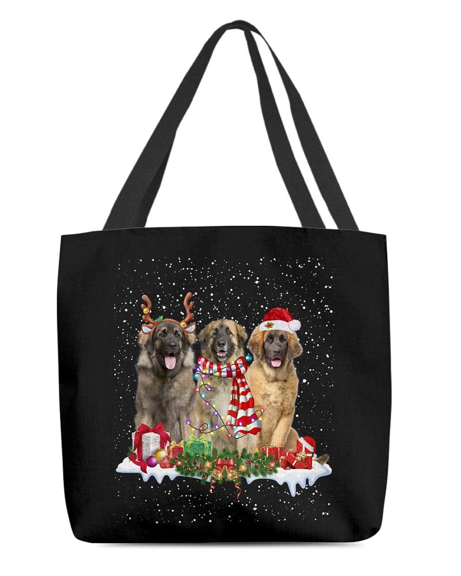 Christmas Buddies-Leonberger-Cloth Tote Bag