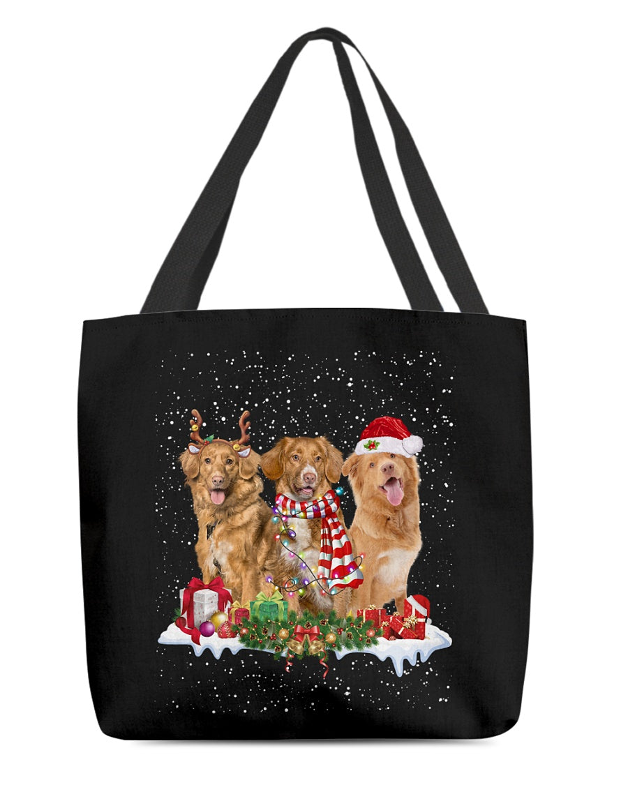 Christmas Buddies-Nova Scotia Duck Tolling Retrie-Cloth Tote Bag
