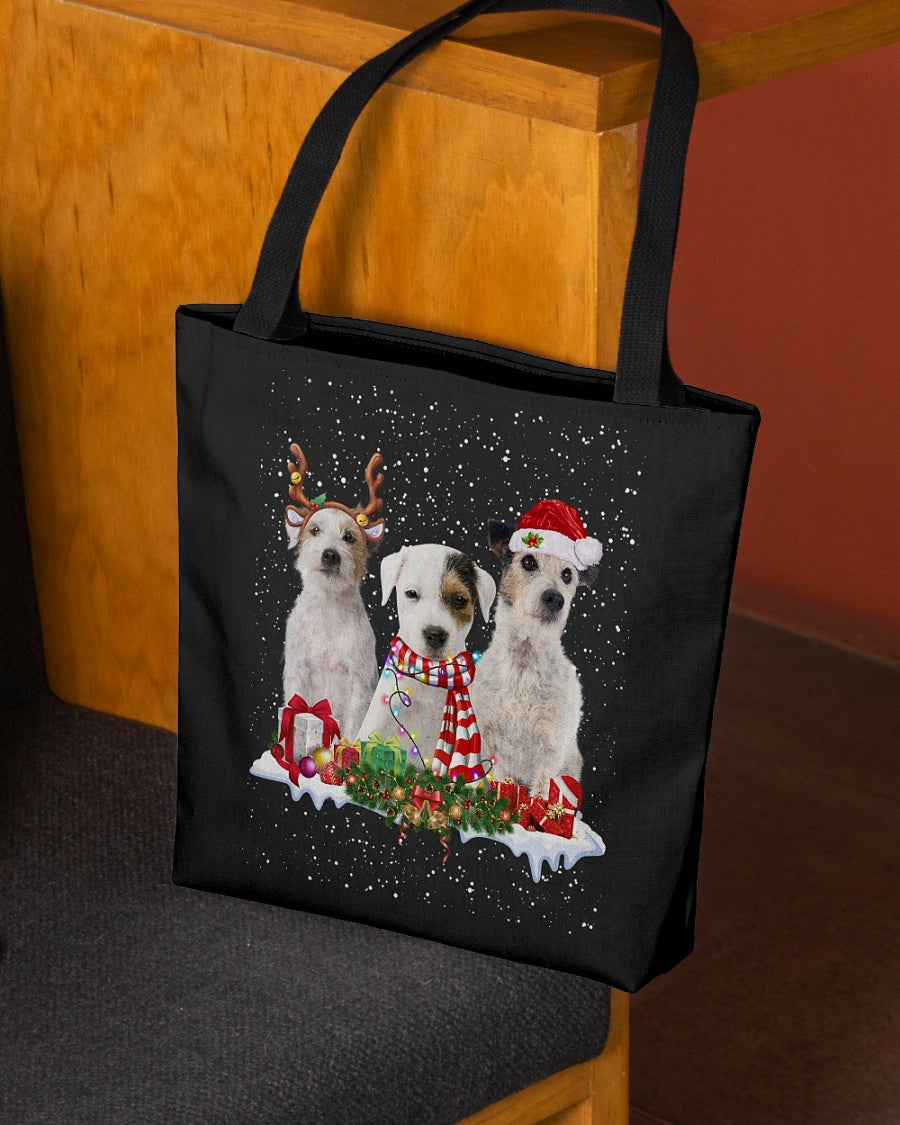 Christmas Buddies-Parson Russell Terrier1-Cloth Tote Bag