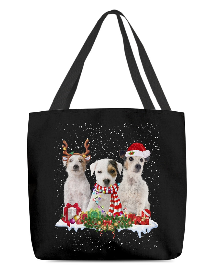 Christmas Buddies-Parson Russell Terrier1-Cloth Tote Bag