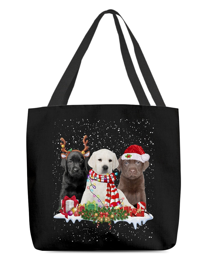 Christmas Buddies-Pup Labrador Pup-Cloth Tote Bag