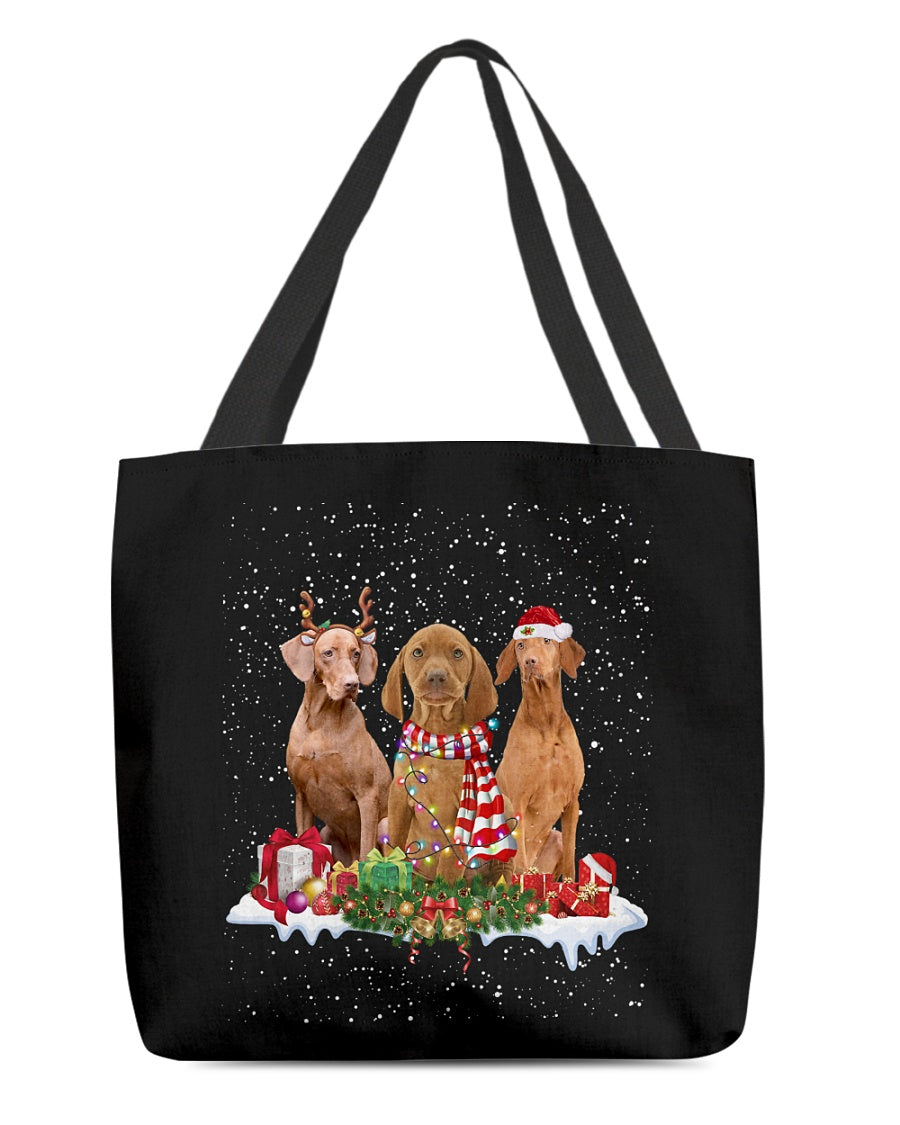 Christmas Buddies-Vizsla-Cloth Tote Bag