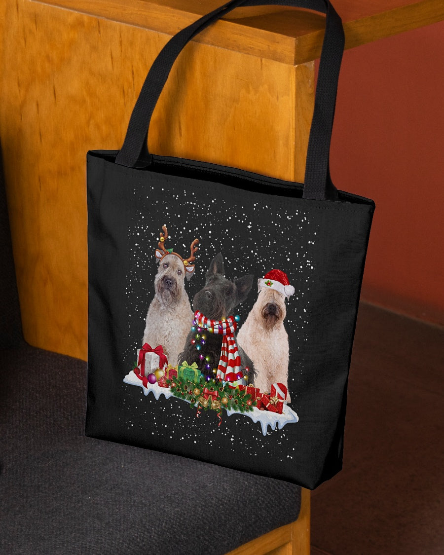 Christmas Buddies-Wheaten Terrier-Cloth Tote Bag