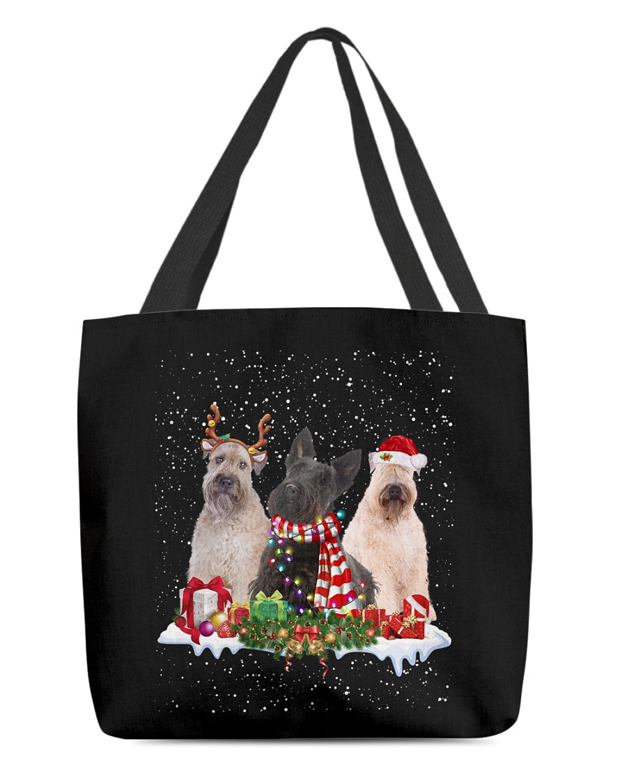 Christmas Buddies-Wheaten Terrier-Cloth Tote Bag