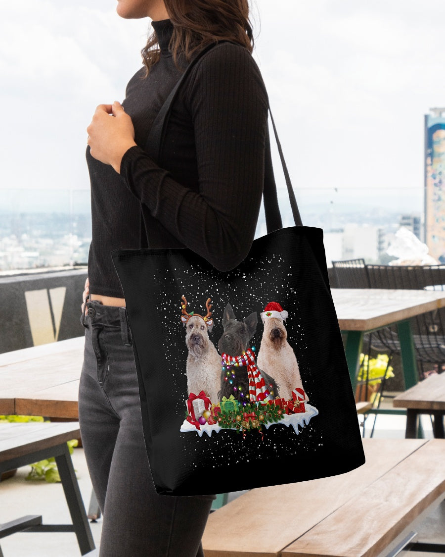 Christmas Buddies-Wheaten Terrier-Cloth Tote Bag