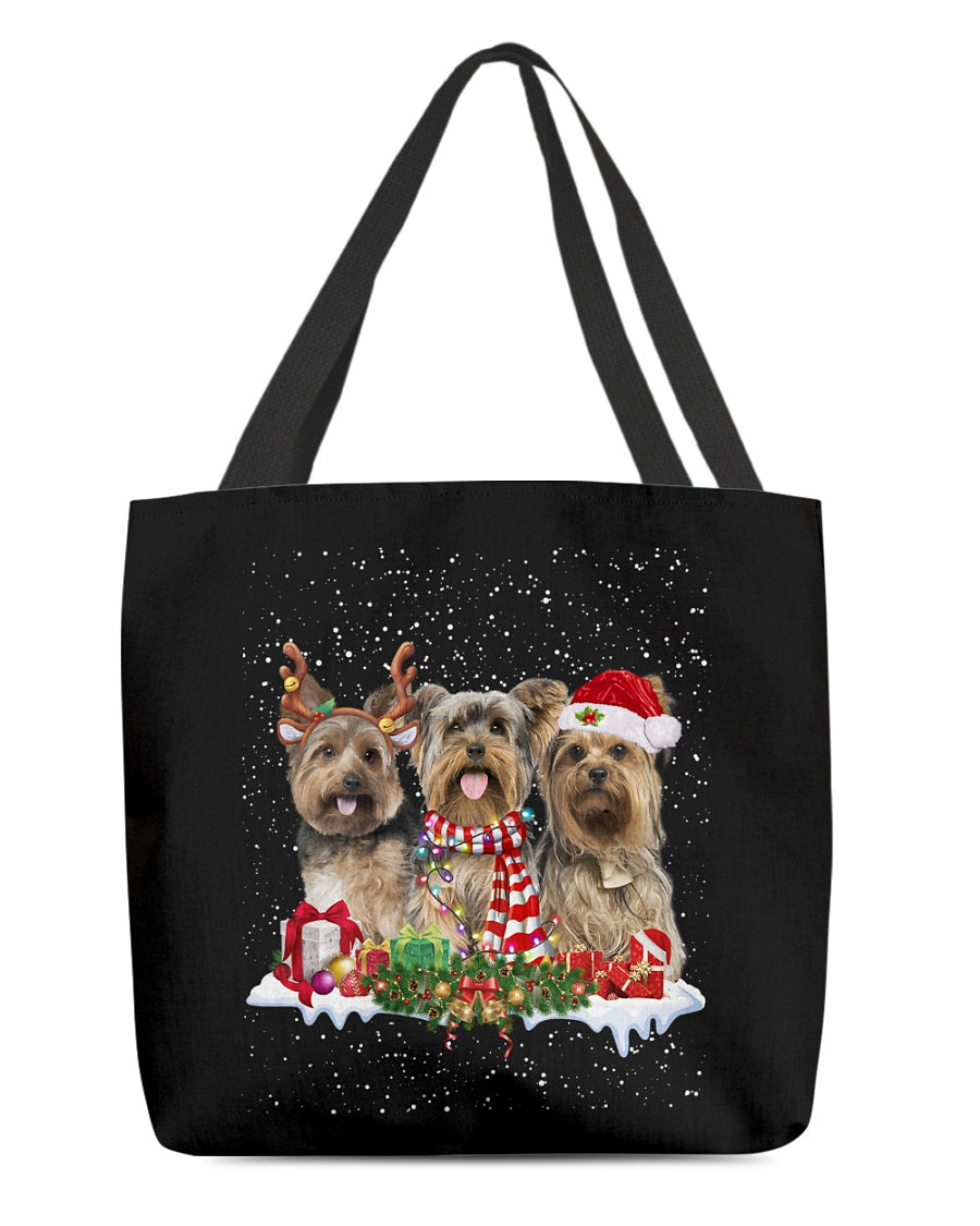 Christmas Buddies-Yorkshire Terrier 1-Cloth Tote Bag