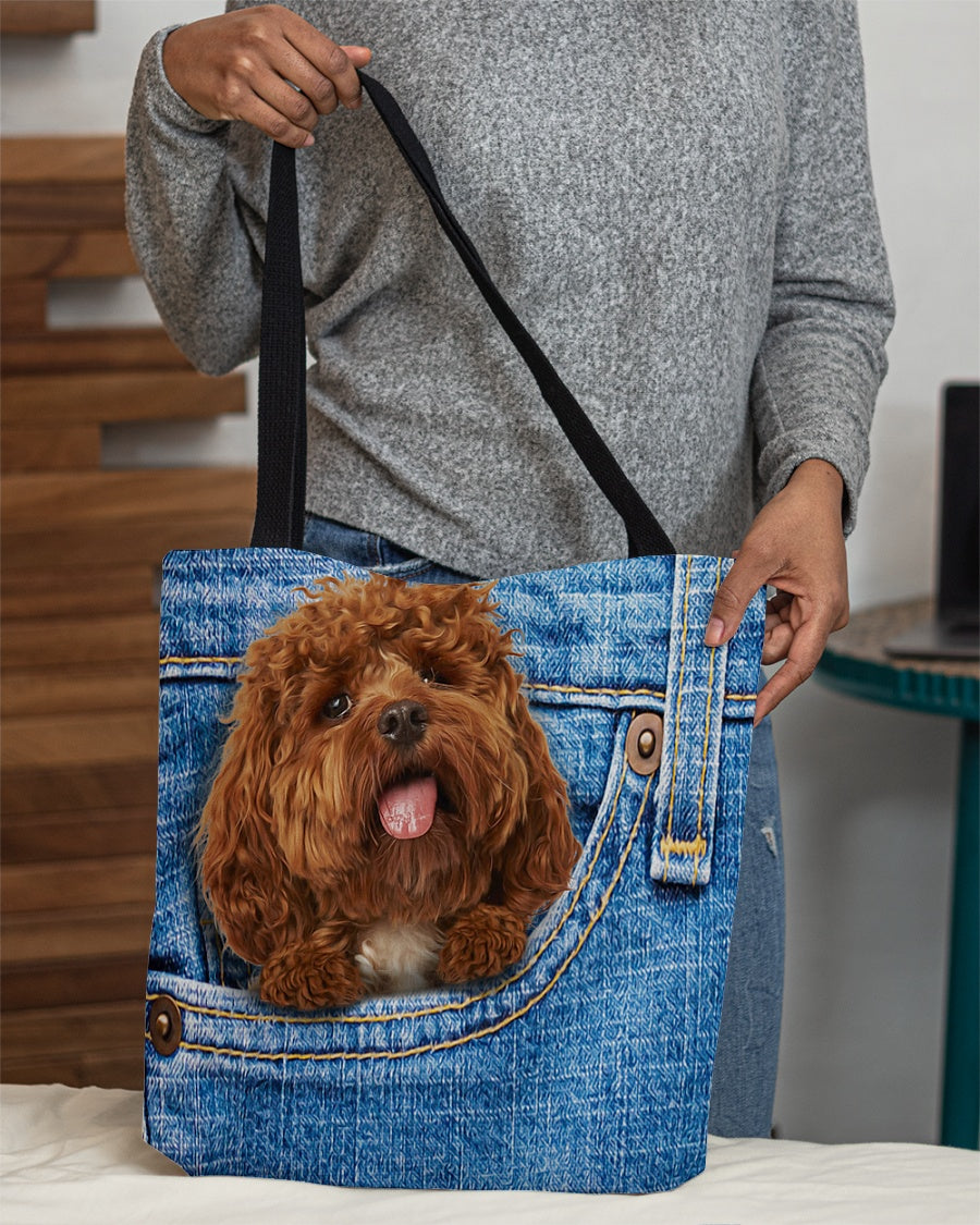 Cockapoo-in pocket-Cloth Tote Bag