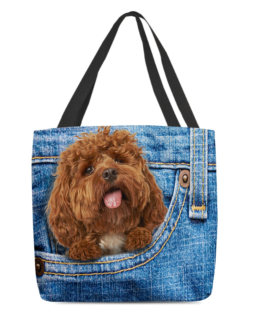 Cockapoo-in pocket-Cloth Tote Bag