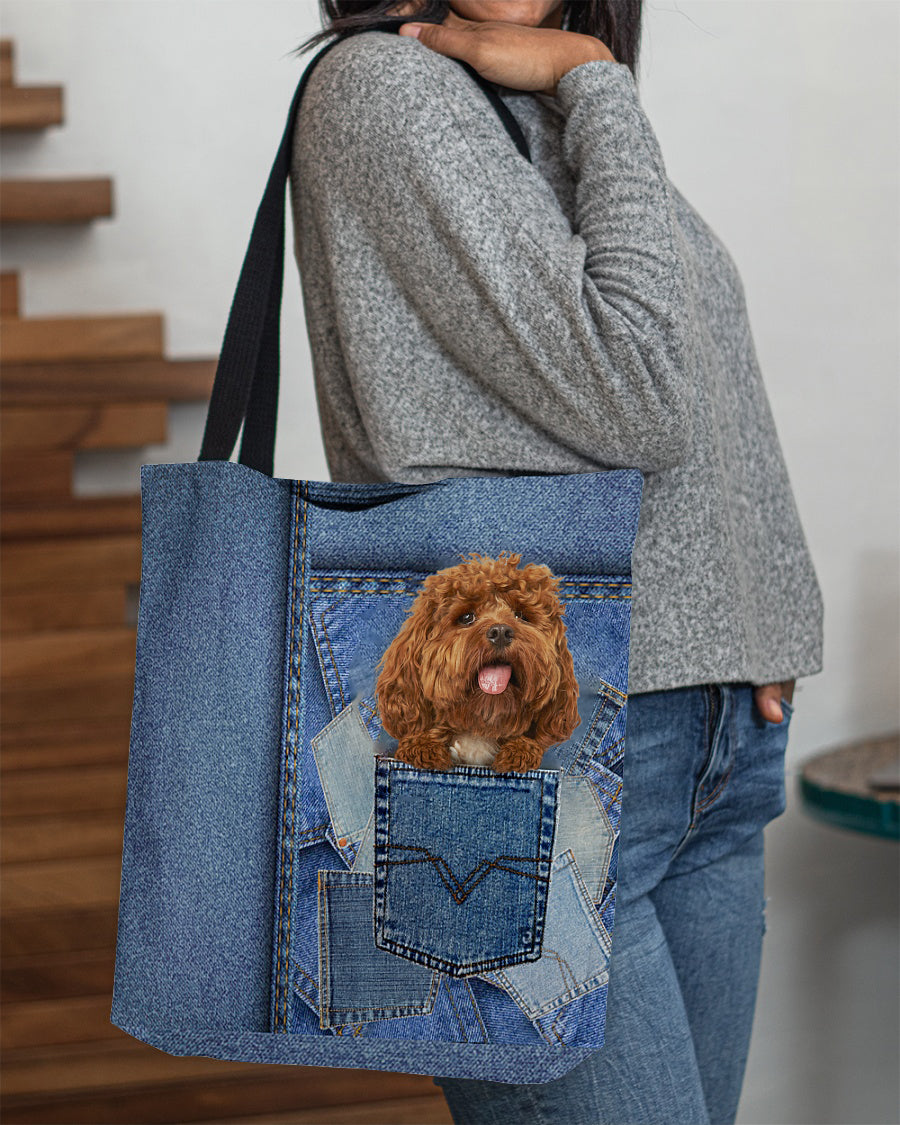 Cockapoo-in pocket2-Cloth Tote Bag