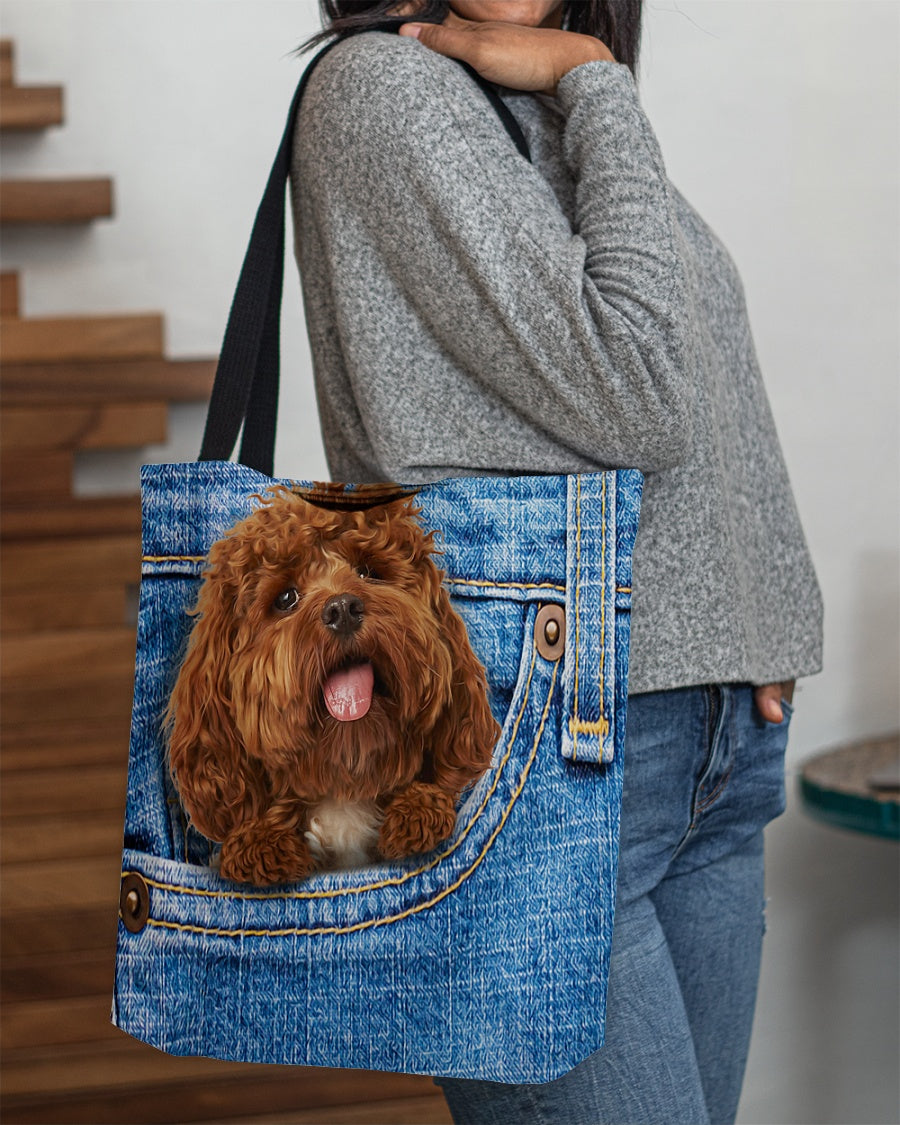 Cockapoo-in pocket-Cloth Tote Bag