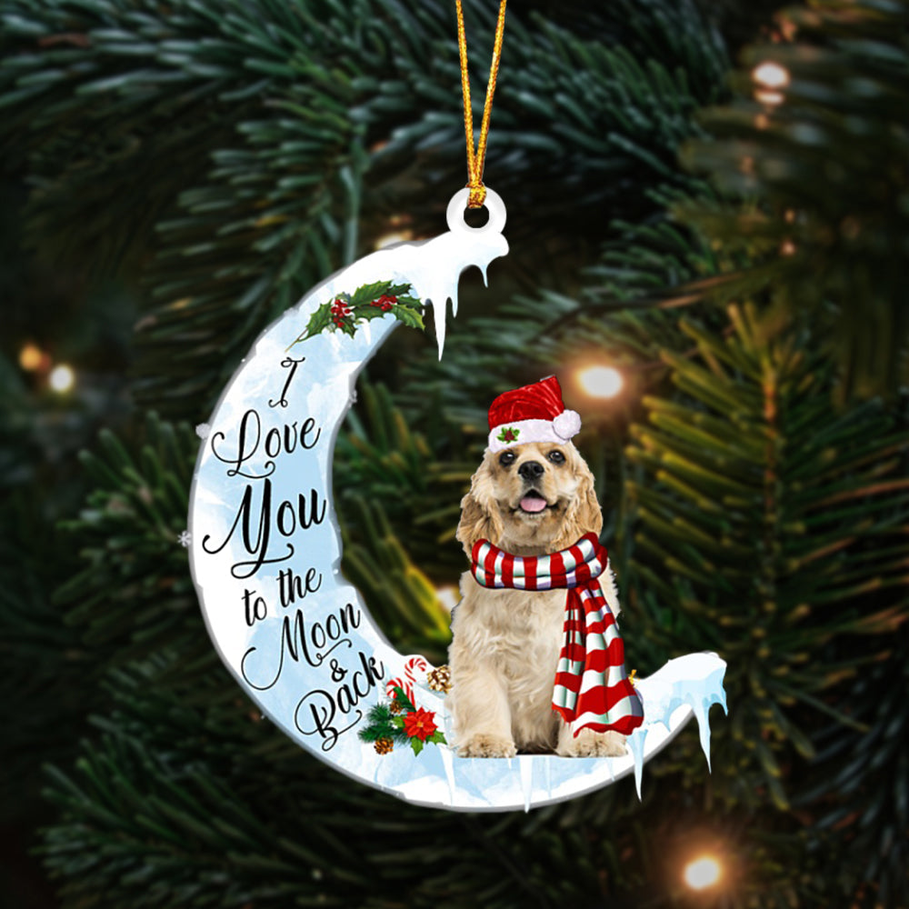 Cocker Spaniel-I Love You-Two Sided Ornament